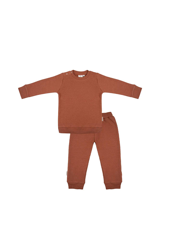Wafel Pyjama bruin - Little Indians
